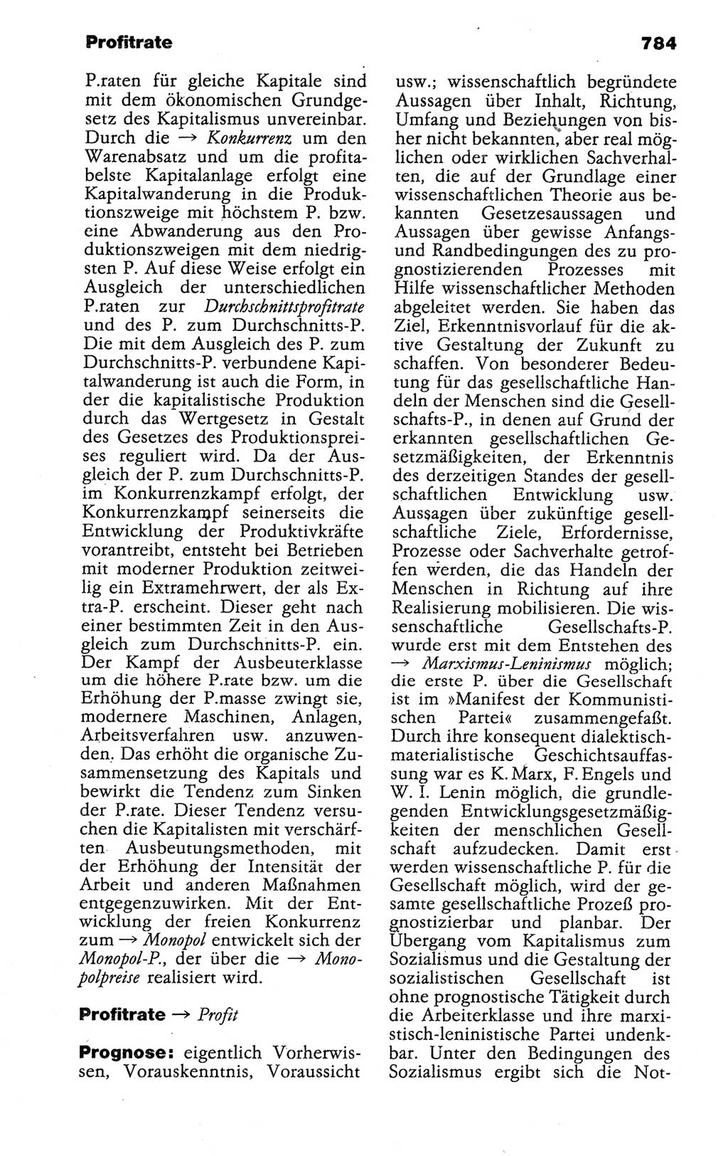 Kleines politisches Wörterbuch [Deutsche Demokratische Republik (DDR)] 1988, Seite 784 (Kl. pol. Wb. DDR 1988, S. 784)