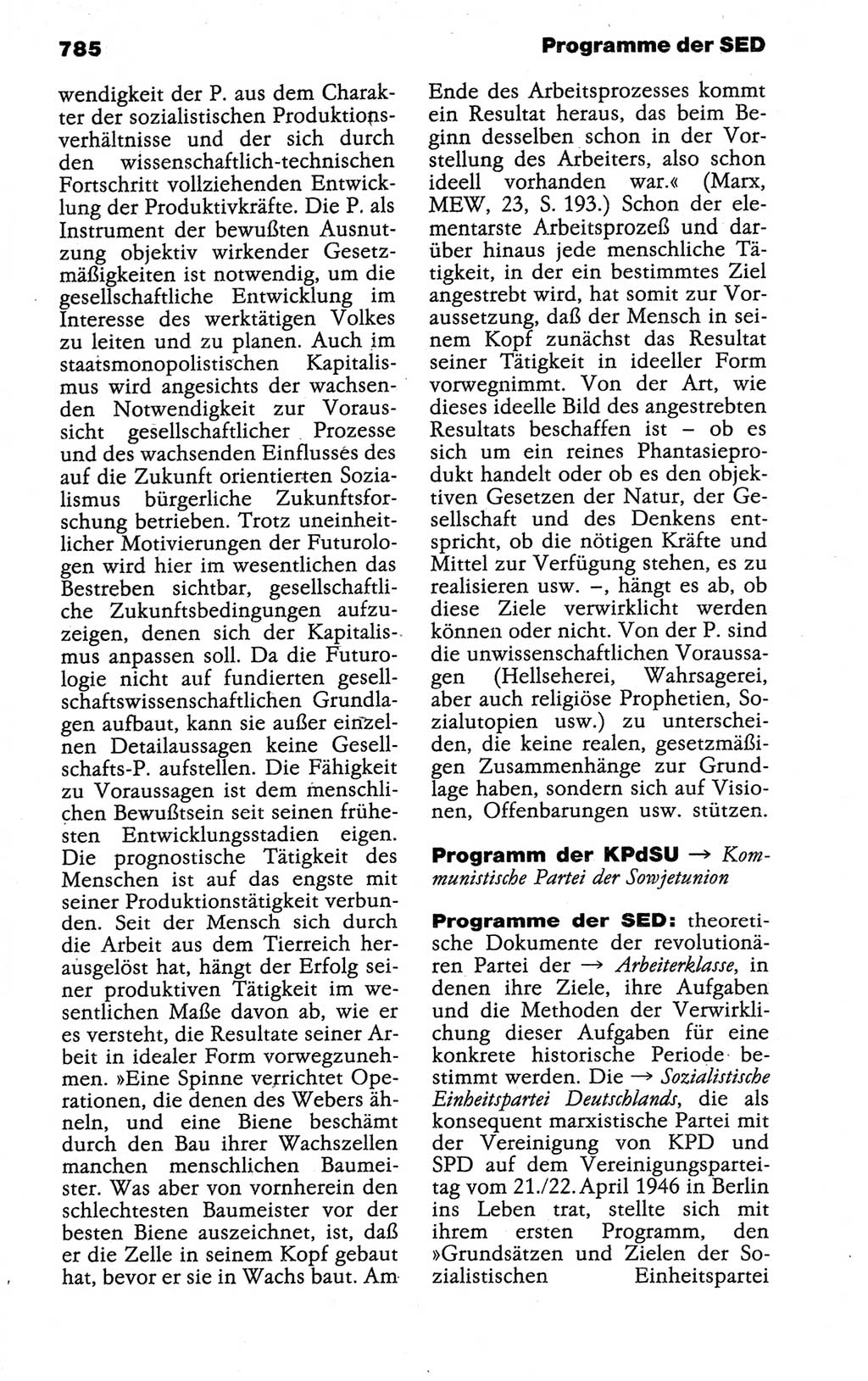 Kleines politisches Wörterbuch [Deutsche Demokratische Republik (DDR)] 1988, Seite 785 (Kl. pol. Wb. DDR 1988, S. 785)