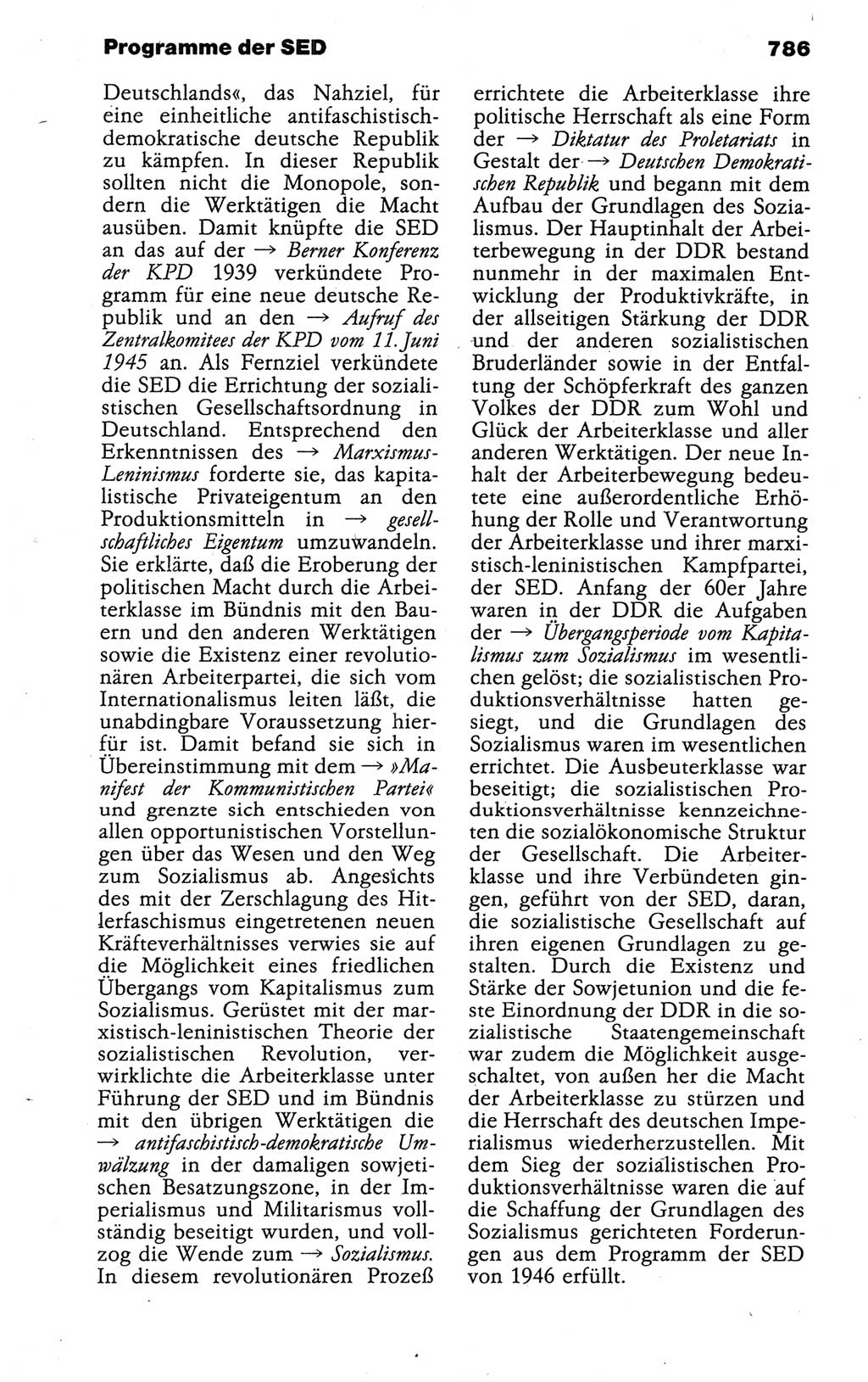 Kleines politisches Wörterbuch [Deutsche Demokratische Republik (DDR)] 1988, Seite 786 (Kl. pol. Wb. DDR 1988, S. 786)