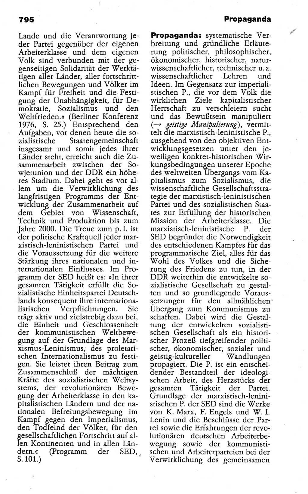 Kleines politisches Wörterbuch [Deutsche Demokratische Republik (DDR)] 1988, Seite 795 (Kl. pol. Wb. DDR 1988, S. 795)