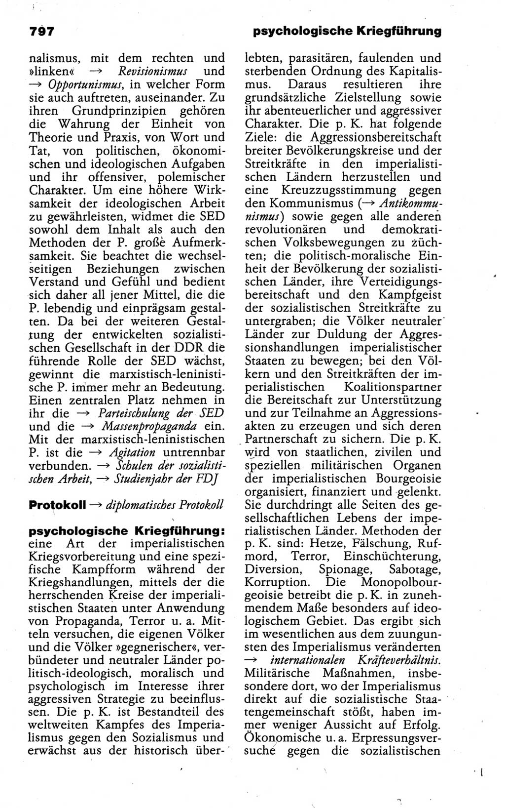 Kleines politisches Wörterbuch [Deutsche Demokratische Republik (DDR)] 1988, Seite 797 (Kl. pol. Wb. DDR 1988, S. 797)