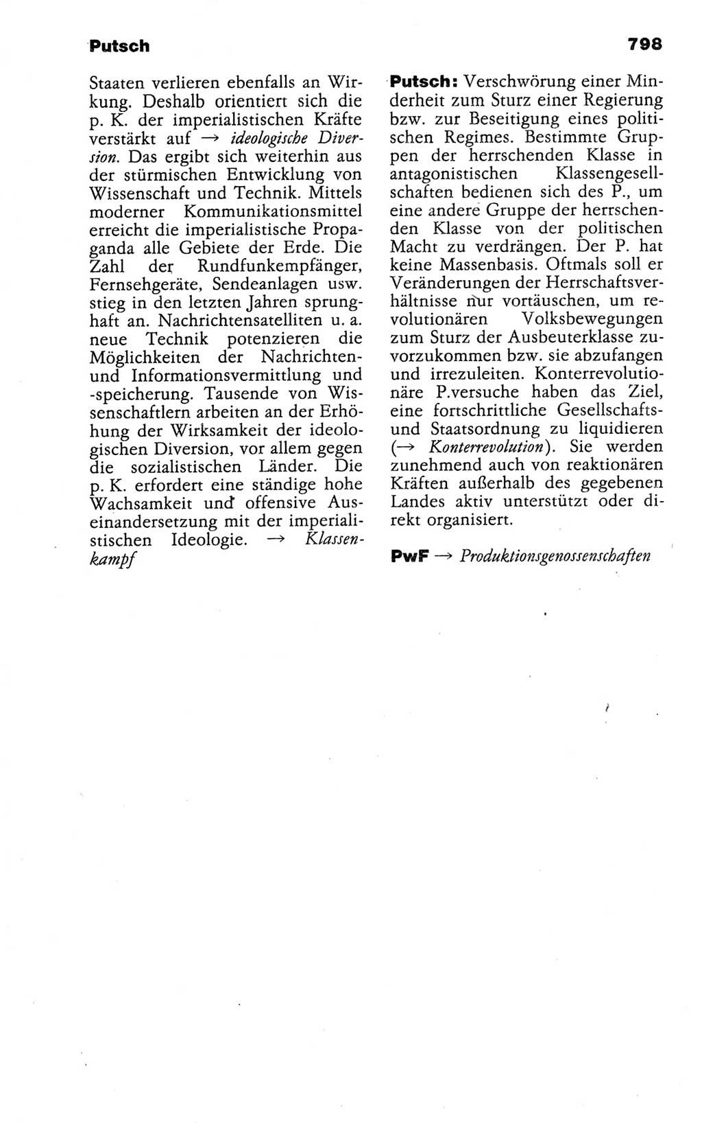 Kleines politisches Wörterbuch [Deutsche Demokratische Republik (DDR)] 1988, Seite 798 (Kl. pol. Wb. DDR 1988, S. 798)