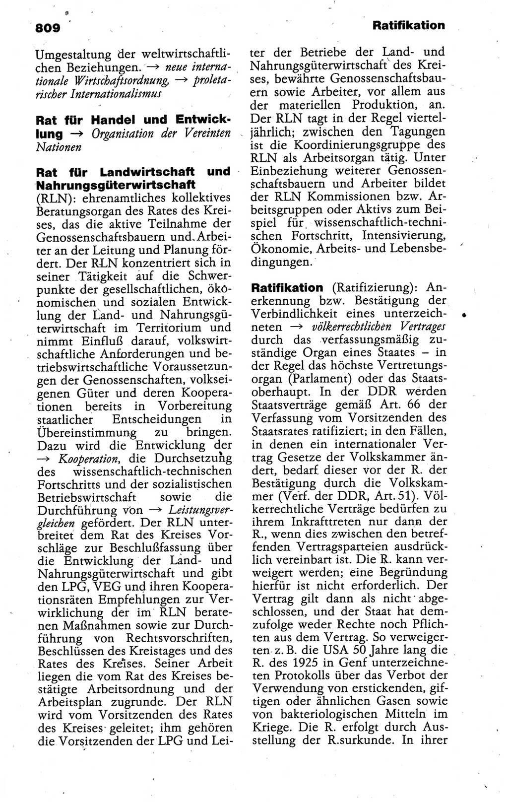 Kleines politisches Wörterbuch [Deutsche Demokratische Republik (DDR)] 1988, Seite 809 (Kl. pol. Wb. DDR 1988, S. 809)