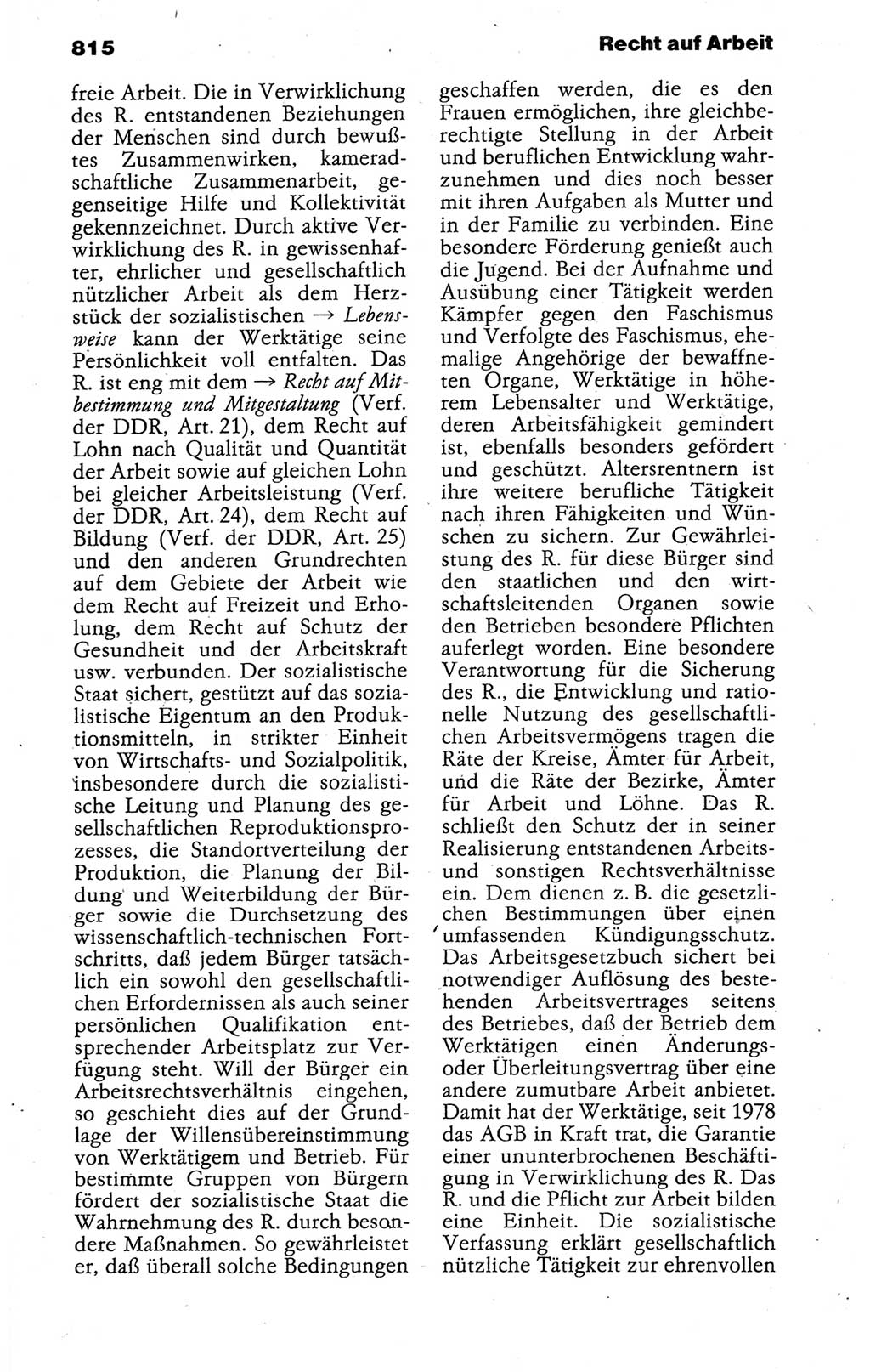 Kleines politisches Wörterbuch [Deutsche Demokratische Republik (DDR)] 1988, Seite 815 (Kl. pol. Wb. DDR 1988, S. 815)