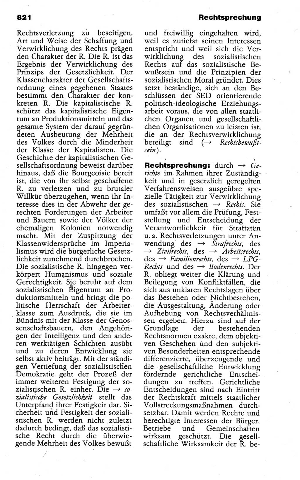 Kleines politisches Wörterbuch [Deutsche Demokratische Republik (DDR)] 1988, Seite 821 (Kl. pol. Wb. DDR 1988, S. 821)