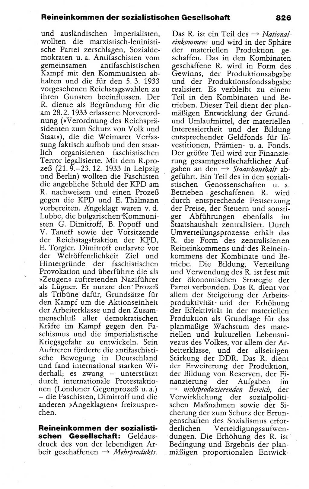 Kleines politisches Wörterbuch [Deutsche Demokratische Republik (DDR)] 1988, Seite 826 (Kl. pol. Wb. DDR 1988, S. 826)