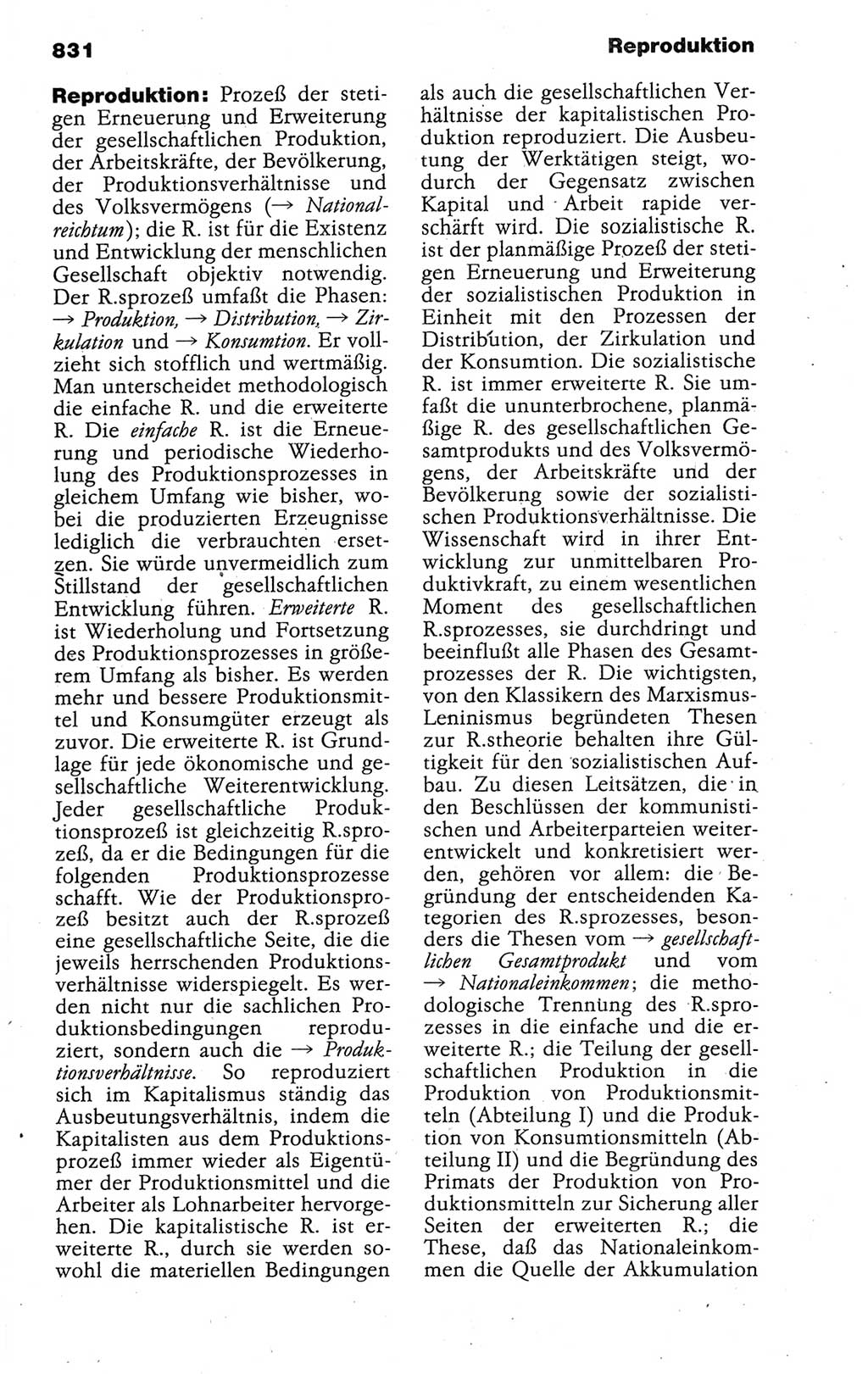 Kleines politisches Wörterbuch [Deutsche Demokratische Republik (DDR)] 1988, Seite 831 (Kl. pol. Wb. DDR 1988, S. 831)