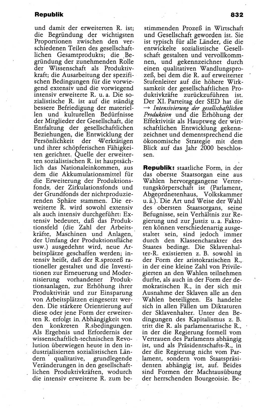 Kleines politisches Wörterbuch [Deutsche Demokratische Republik (DDR)] 1988, Seite 832 (Kl. pol. Wb. DDR 1988, S. 832)