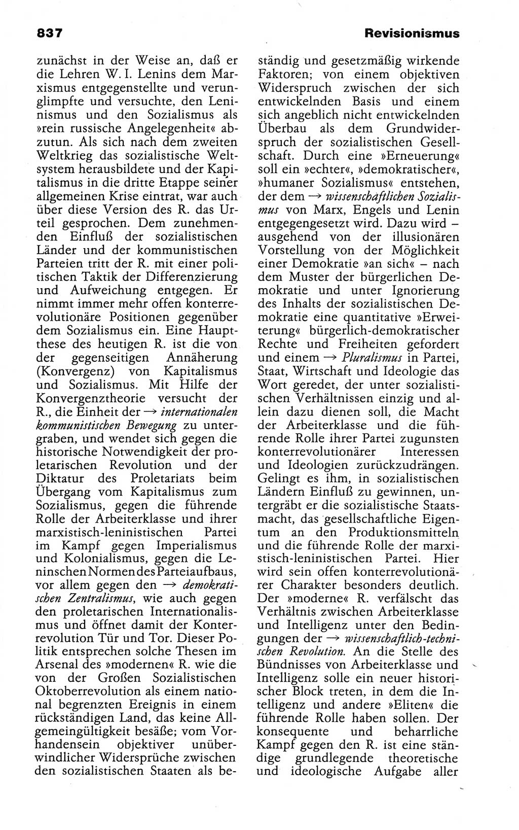 Kleines politisches Wörterbuch [Deutsche Demokratische Republik (DDR)] 1988, Seite 837 (Kl. pol. Wb. DDR 1988, S. 837)