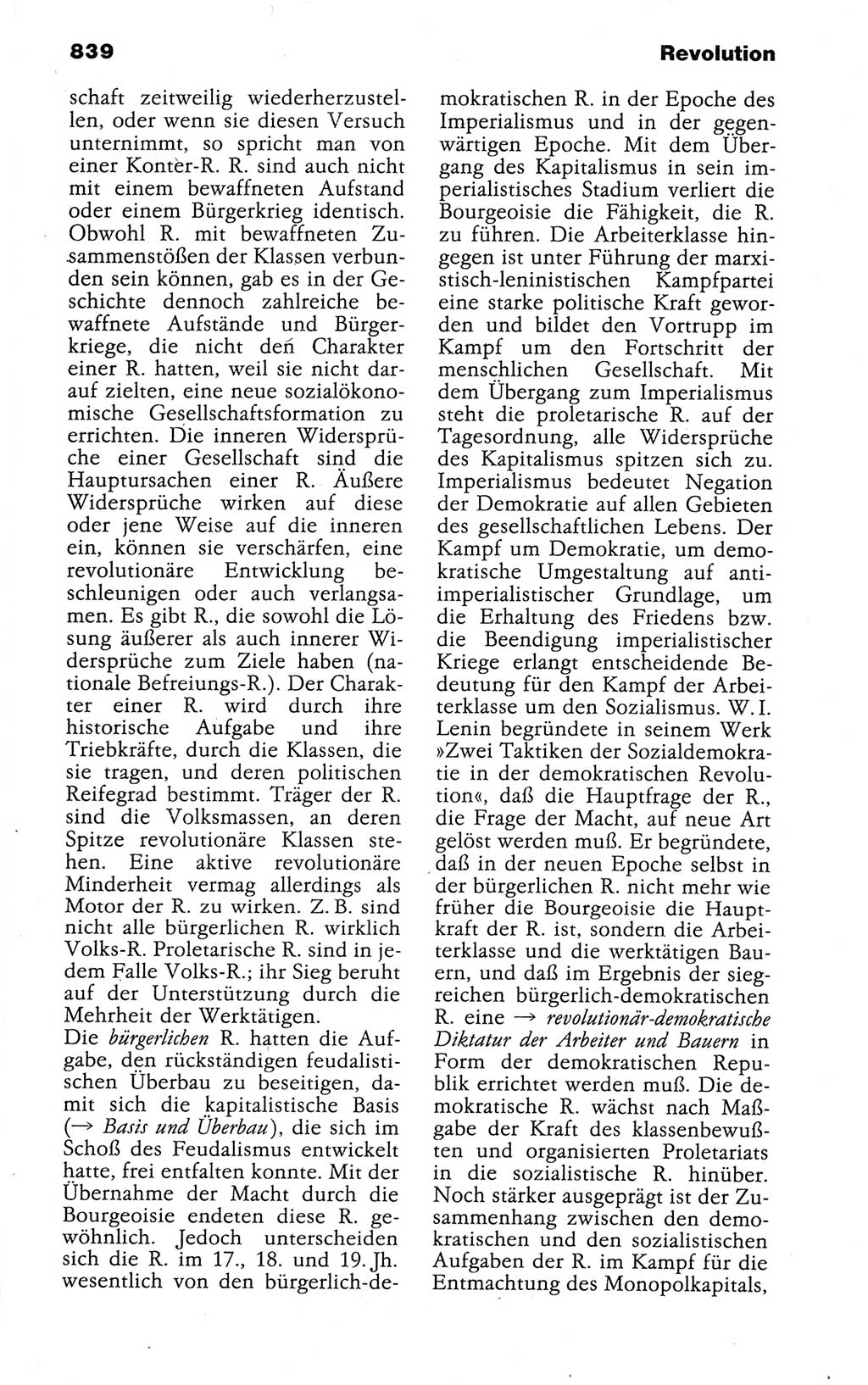 Kleines politisches Wörterbuch [Deutsche Demokratische Republik (DDR)] 1988, Seite 839 (Kl. pol. Wb. DDR 1988, S. 839)