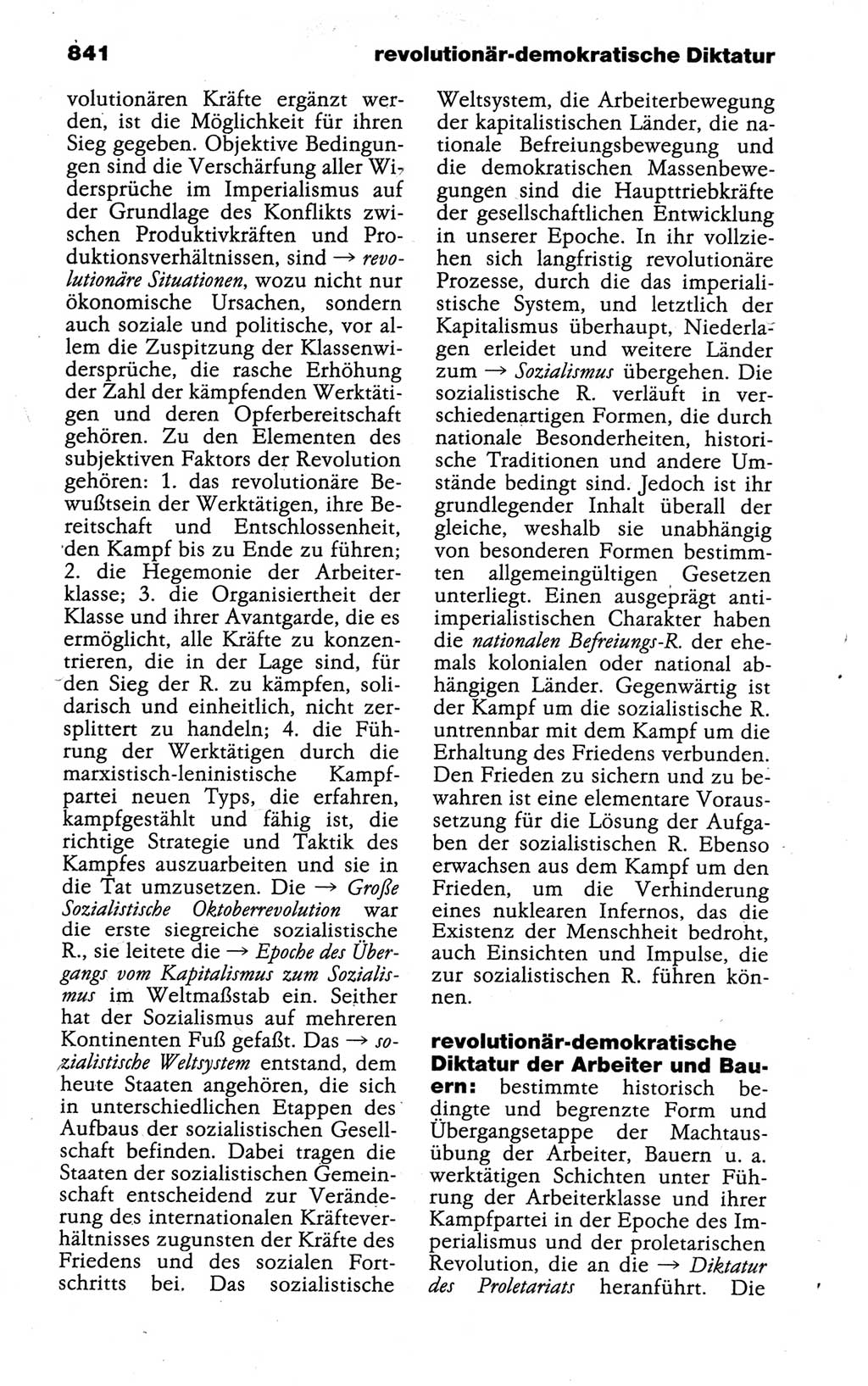 Kleines politisches Wörterbuch [Deutsche Demokratische Republik (DDR)] 1988, Seite 841 (Kl. pol. Wb. DDR 1988, S. 841)