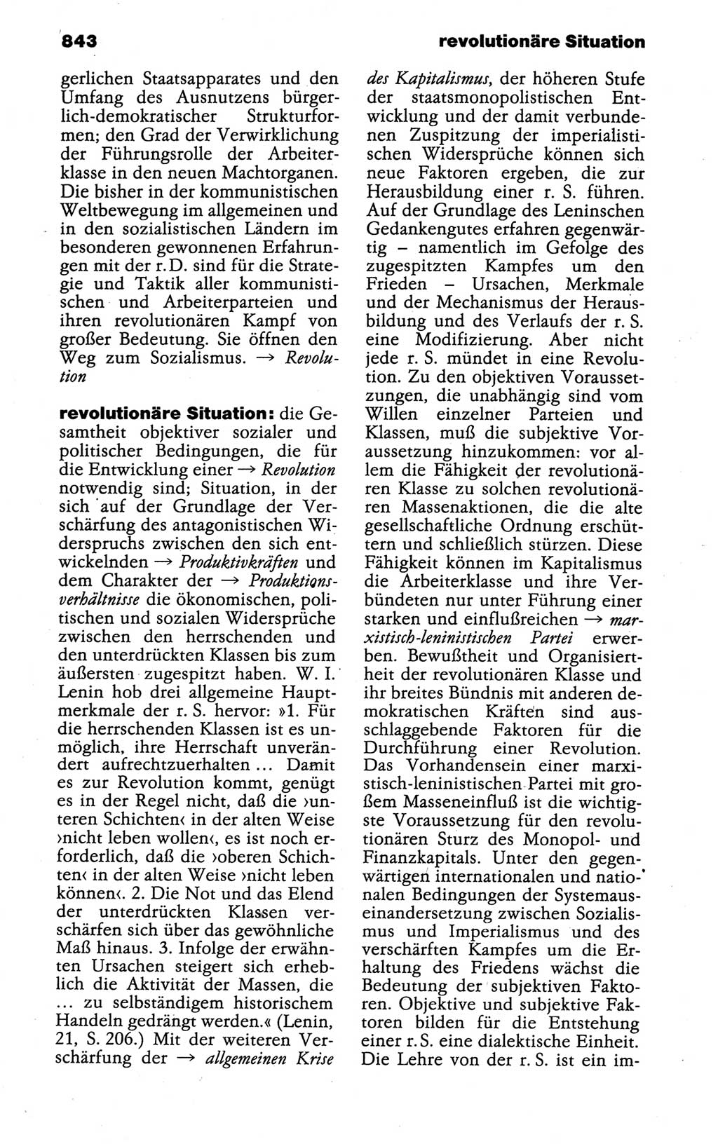 Kleines politisches Wörterbuch [Deutsche Demokratische Republik (DDR)] 1988, Seite 843 (Kl. pol. Wb. DDR 1988, S. 843)