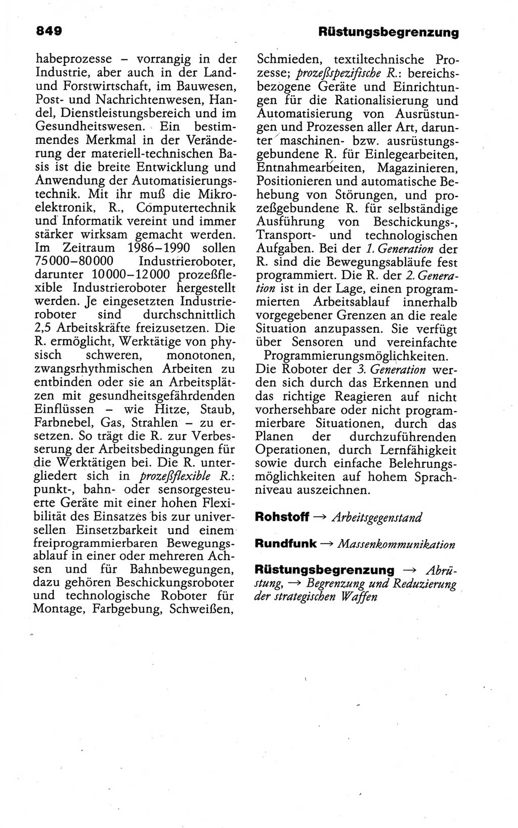 Kleines politisches Wörterbuch [Deutsche Demokratische Republik (DDR)] 1988, Seite 849 (Kl. pol. Wb. DDR 1988, S. 849)