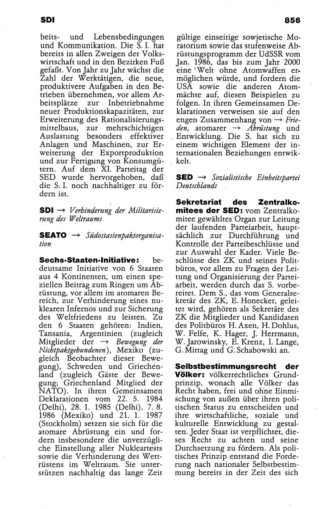 Kleines politisches Wörterbuch [Deutsche Demokratische Republik (DDR)] 1988, Seite 856 (Kl. pol. Wb. DDR 1988, S. 856)