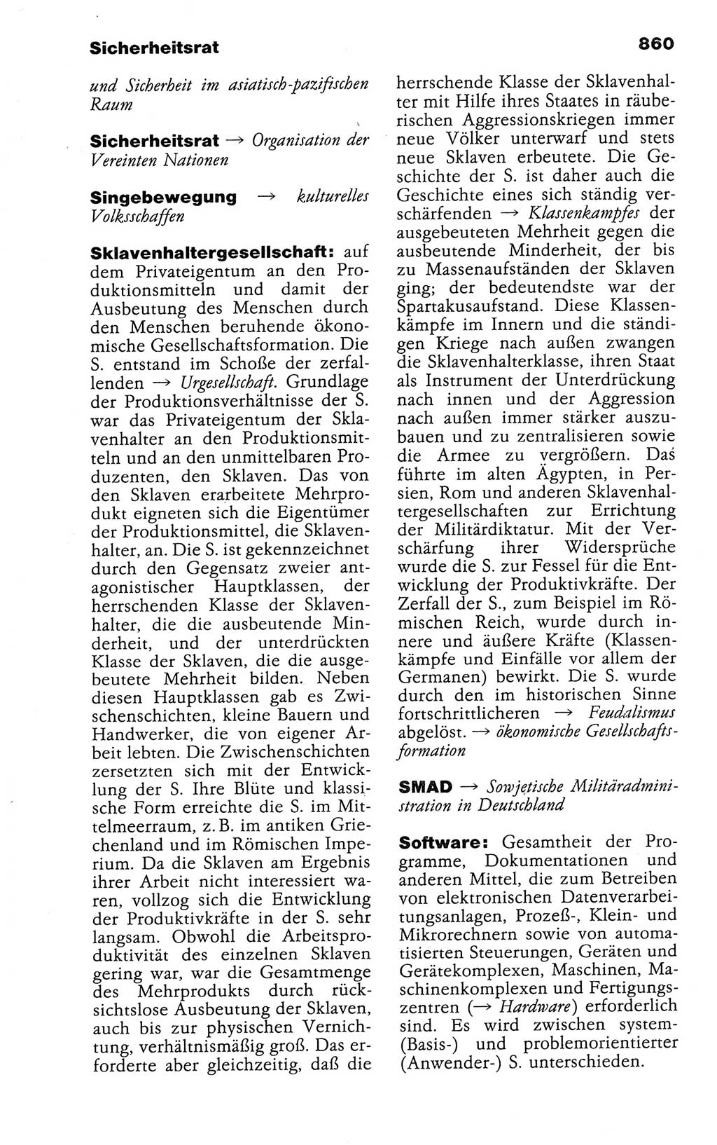 Kleines politisches Wörterbuch [Deutsche Demokratische Republik (DDR)] 1988, Seite 860 (Kl. pol. Wb. DDR 1988, S. 860)