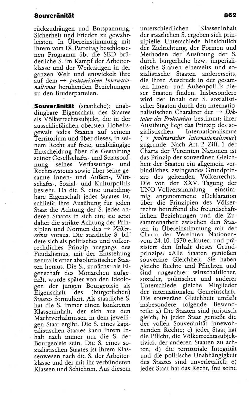 Kleines politisches Wörterbuch [Deutsche Demokratische Republik (DDR)] 1988, Seite 862 (Kl. pol. Wb. DDR 1988, S. 862)