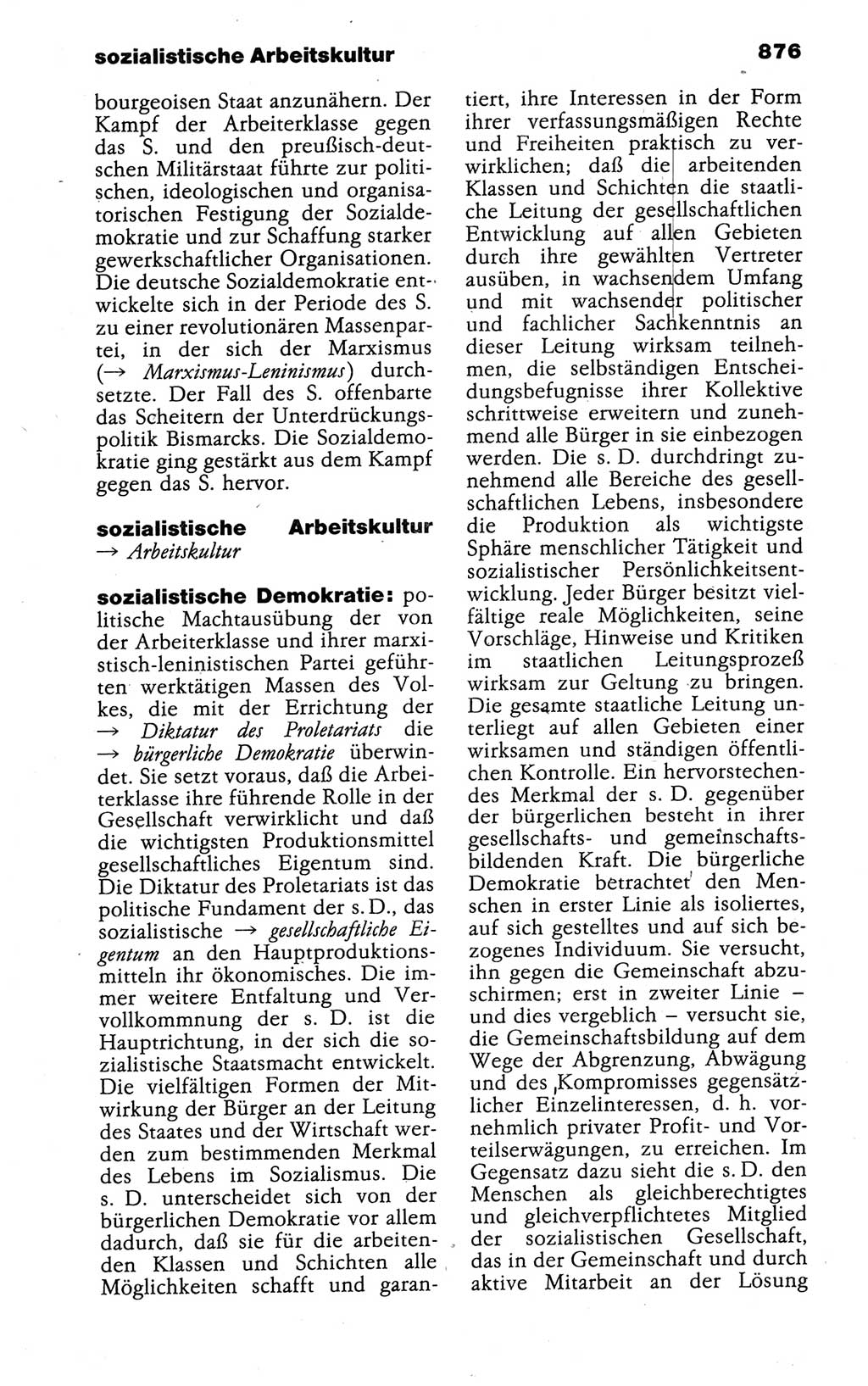 Kleines politisches Wörterbuch [Deutsche Demokratische Republik (DDR)] 1988, Seite 876 (Kl. pol. Wb. DDR 1988, S. 876)