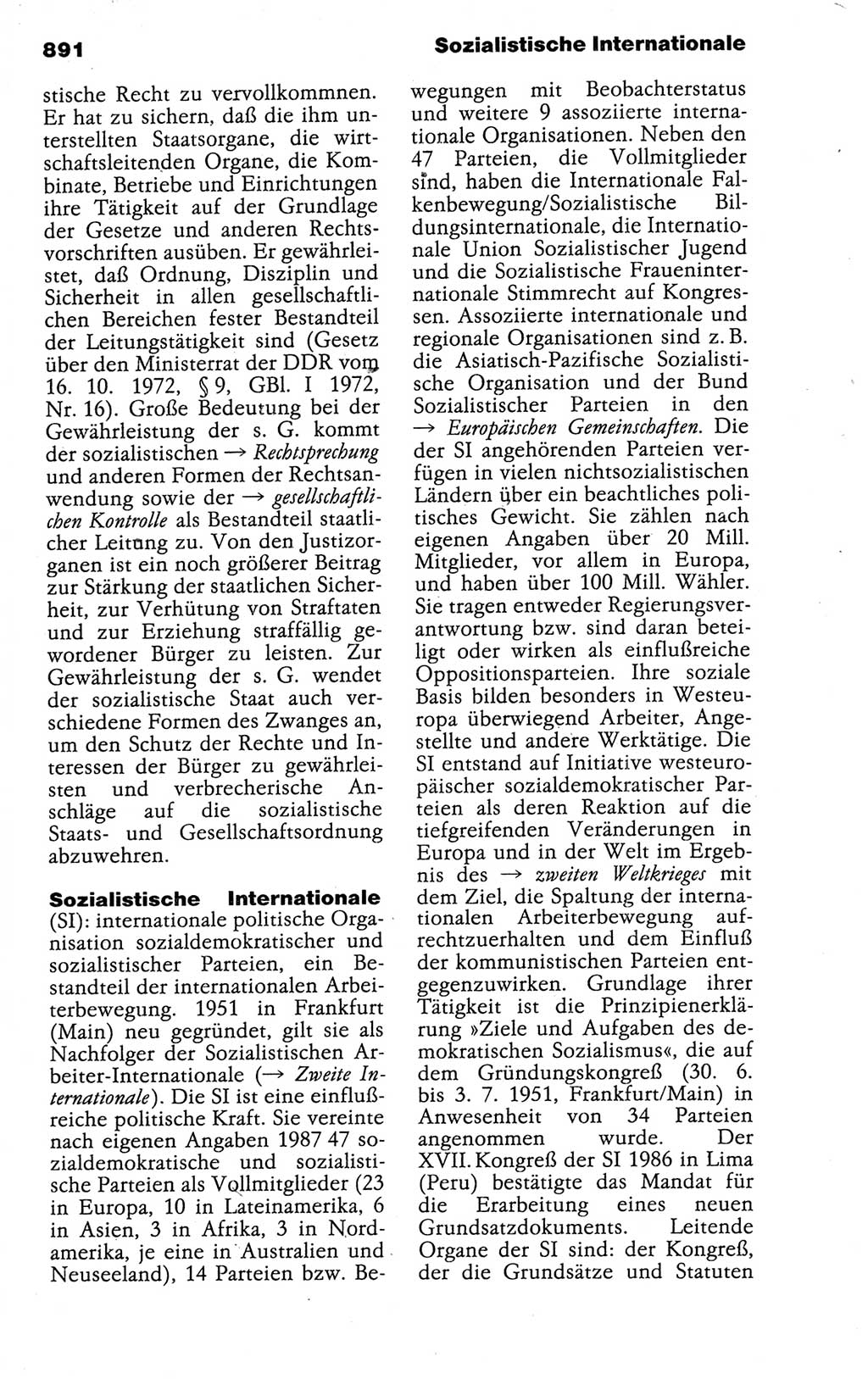 Kleines politisches Wörterbuch [Deutsche Demokratische Republik (DDR)] 1988, Seite 891 (Kl. pol. Wb. DDR 1988, S. 891)