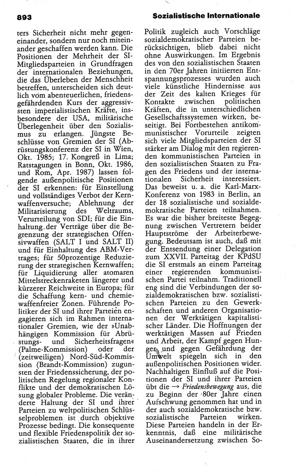 Kleines politisches Wörterbuch [Deutsche Demokratische Republik (DDR)] 1988, Seite 893 (Kl. pol. Wb. DDR 1988, S. 893)