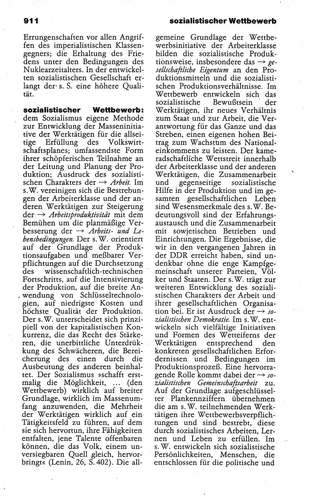 Kleines politisches Wörterbuch [Deutsche Demokratische Republik (DDR)] 1988, Seite 911 (Kl. pol. Wb. DDR 1988, S. 911)