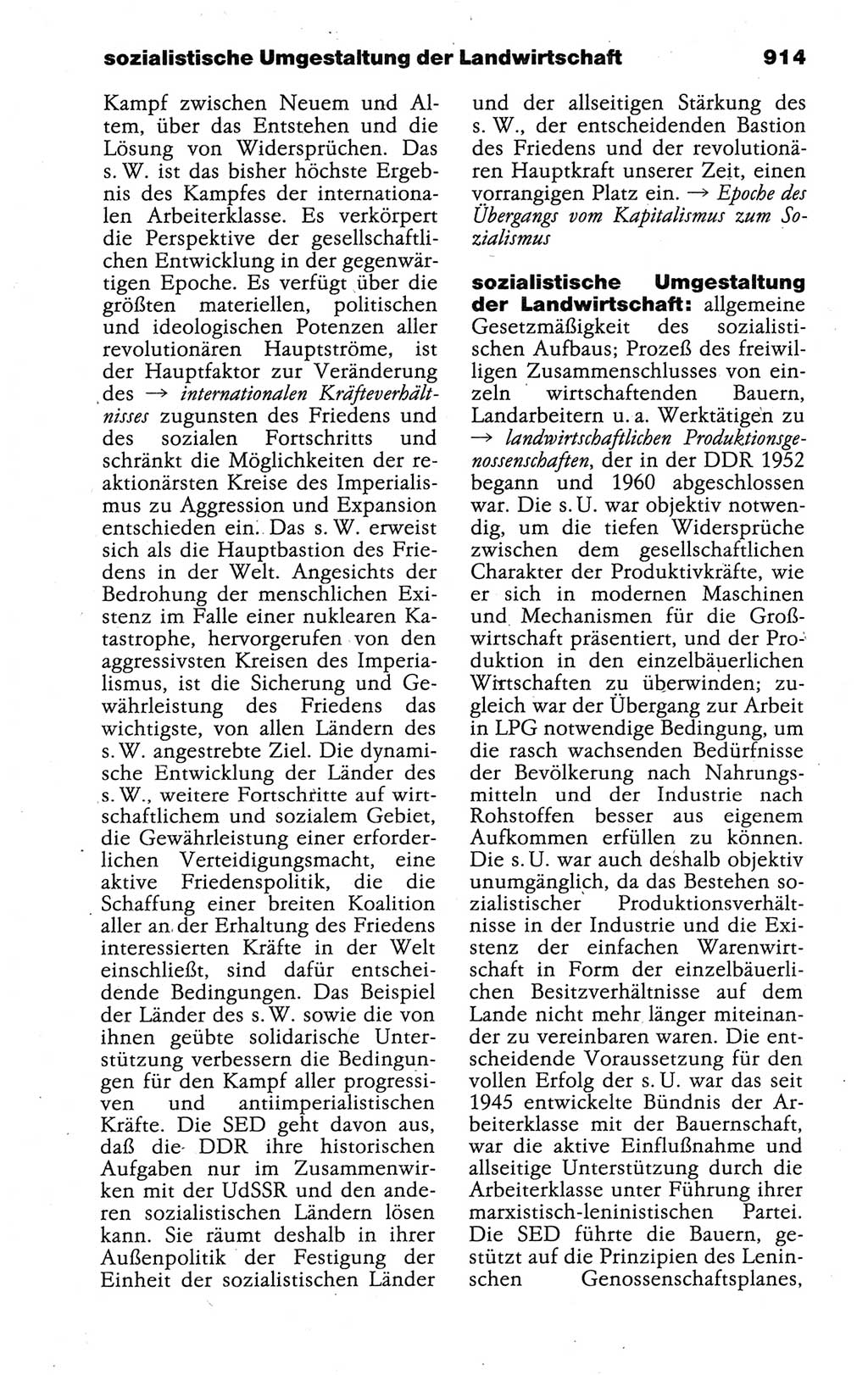 Kleines politisches Wörterbuch [Deutsche Demokratische Republik (DDR)] 1988, Seite 914 (Kl. pol. Wb. DDR 1988, S. 914)