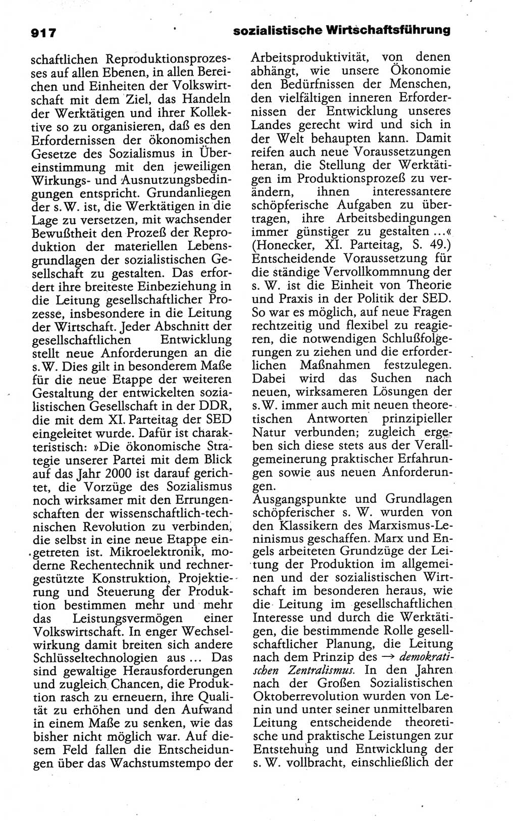 Kleines politisches Wörterbuch [Deutsche Demokratische Republik (DDR)] 1988, Seite 917 (Kl. pol. Wb. DDR 1988, S. 917)