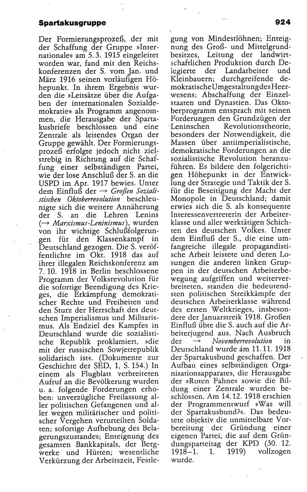 Kleines politisches Wörterbuch [Deutsche Demokratische Republik (DDR)] 1988, Seite 924 (Kl. pol. Wb. DDR 1988, S. 924)
