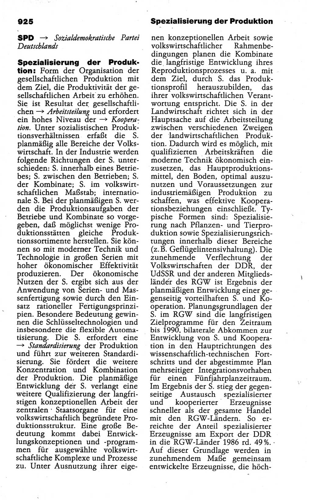 Kleines politisches Wörterbuch [Deutsche Demokratische Republik (DDR)] 1988, Seite 925 (Kl. pol. Wb. DDR 1988, S. 925)