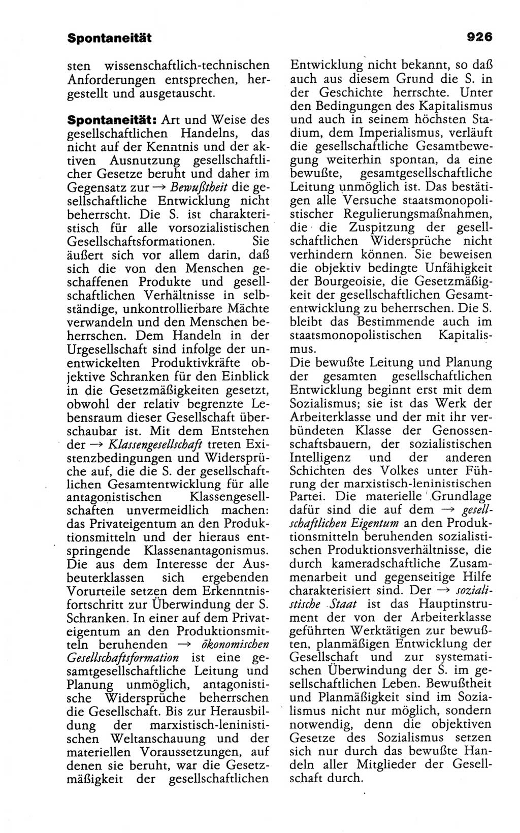 Kleines politisches Wörterbuch [Deutsche Demokratische Republik (DDR)] 1988, Seite 926 (Kl. pol. Wb. DDR 1988, S. 926)