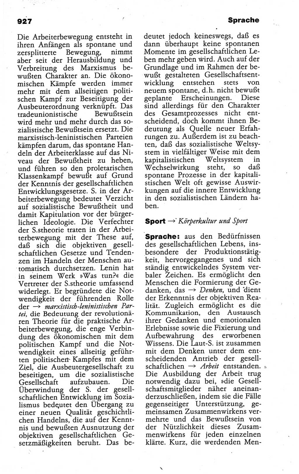 Kleines politisches Wörterbuch [Deutsche Demokratische Republik (DDR)] 1988, Seite 927 (Kl. pol. Wb. DDR 1988, S. 927)
