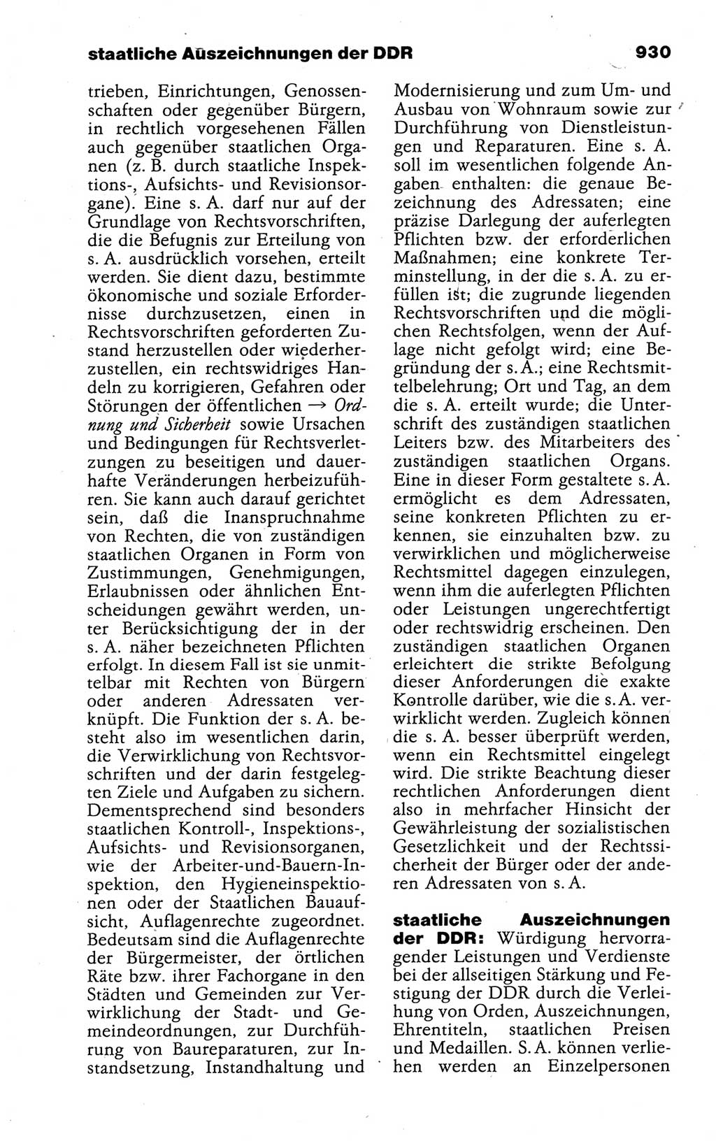 Kleines politisches Wörterbuch [Deutsche Demokratische Republik (DDR)] 1988, Seite 930 (Kl. pol. Wb. DDR 1988, S. 930)