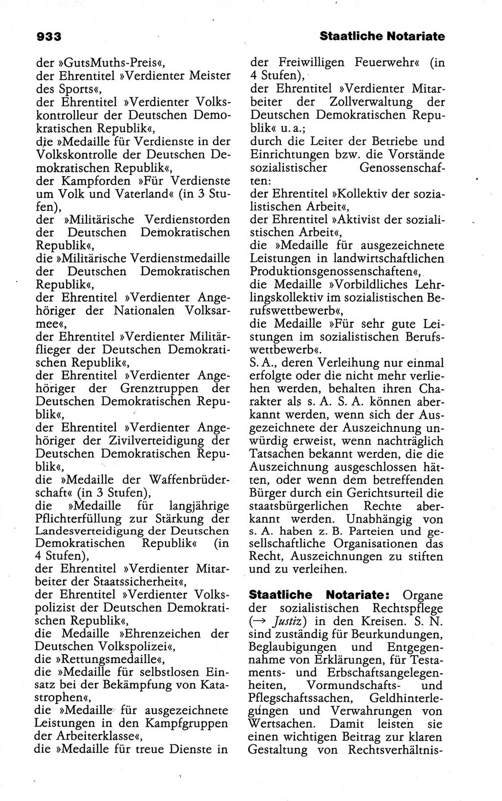 Kleines politisches Wörterbuch [Deutsche Demokratische Republik (DDR)] 1988, Seite 933 (Kl. pol. Wb. DDR 1988, S. 933)