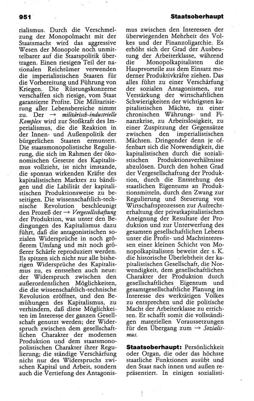 Kleines politisches Wörterbuch [Deutsche Demokratische Republik (DDR)] 1988, Seite 951 (Kl. pol. Wb. DDR 1988, S. 951)