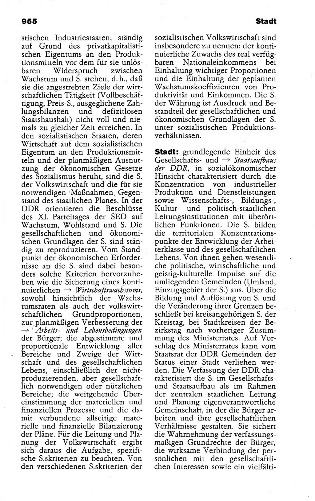 Kleines politisches Wörterbuch [Deutsche Demokratische Republik (DDR)] 1988, Seite 955 (Kl. pol. Wb. DDR 1988, S. 955)