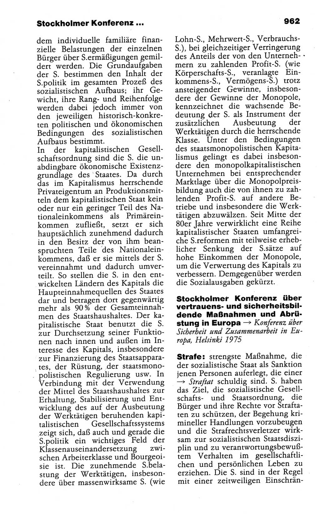 Kleines politisches Wörterbuch [Deutsche Demokratische Republik (DDR)] 1988, Seite 962 (Kl. pol. Wb. DDR 1988, S. 962)