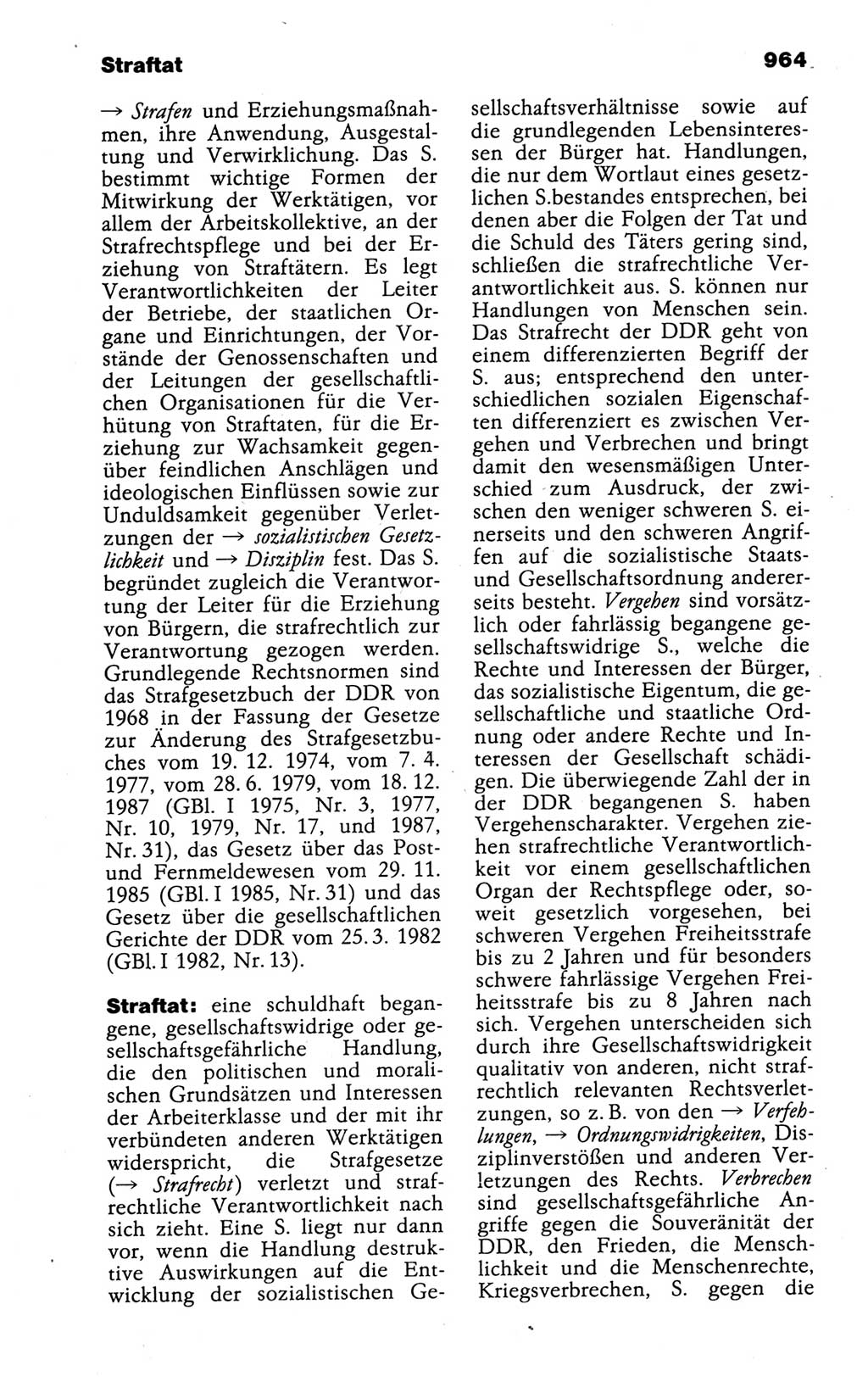 Kleines politisches Wörterbuch [Deutsche Demokratische Republik (DDR)] 1988, Seite 964 (Kl. pol. Wb. DDR 1988, S. 964)