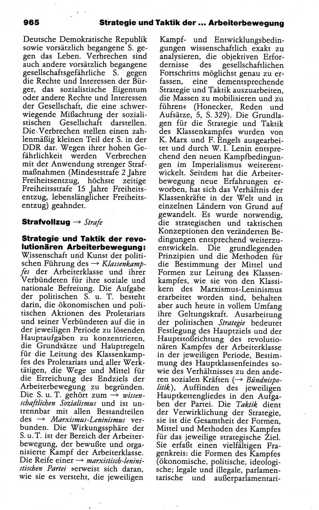 Kleines politisches Wörterbuch [Deutsche Demokratische Republik (DDR)] 1988, Seite 965 (Kl. pol. Wb. DDR 1988, S. 965)