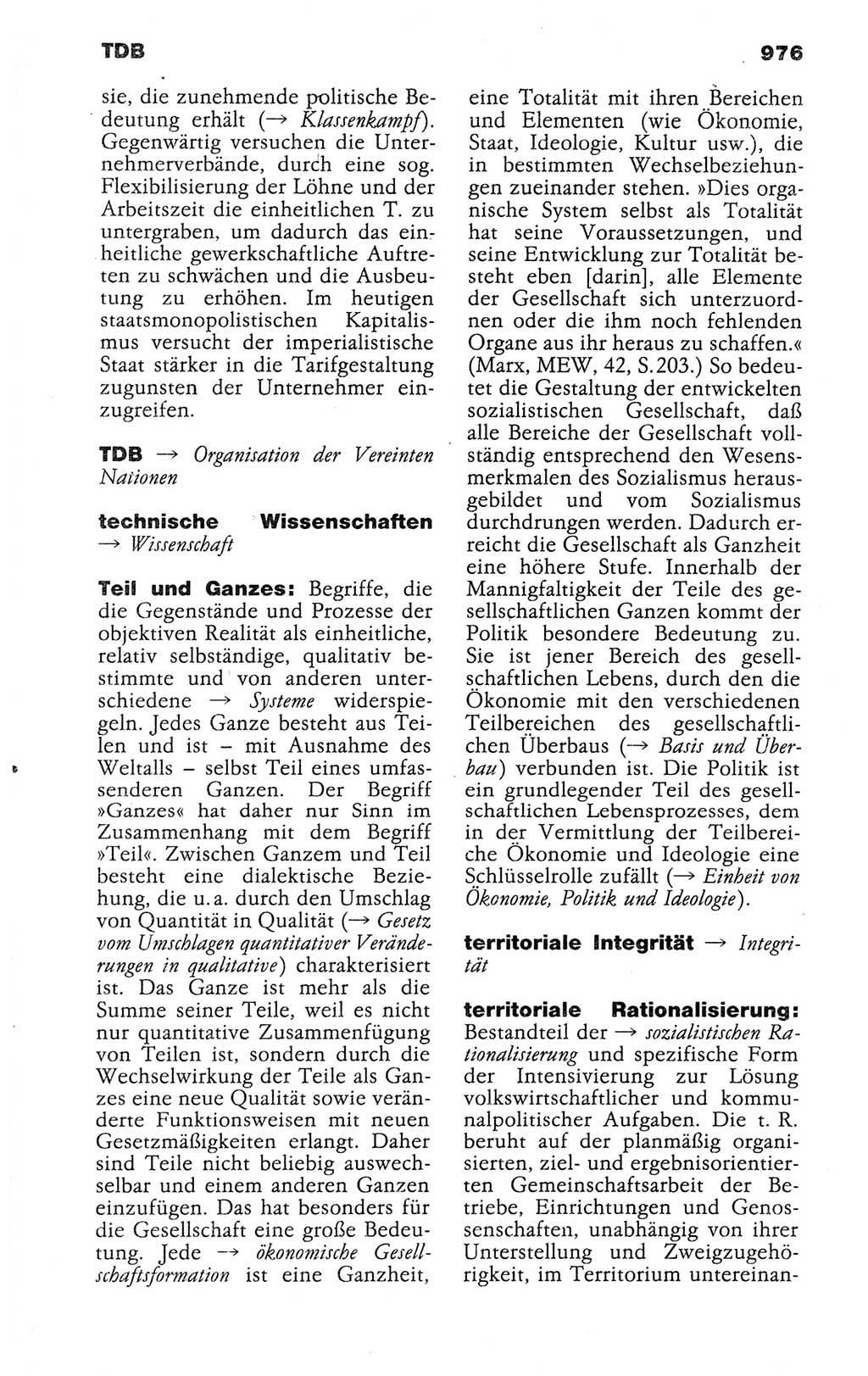 Kleines politisches Wörterbuch [Deutsche Demokratische Republik (DDR)] 1988, Seite 976 (Kl. pol. Wb. DDR 1988, S. 976)