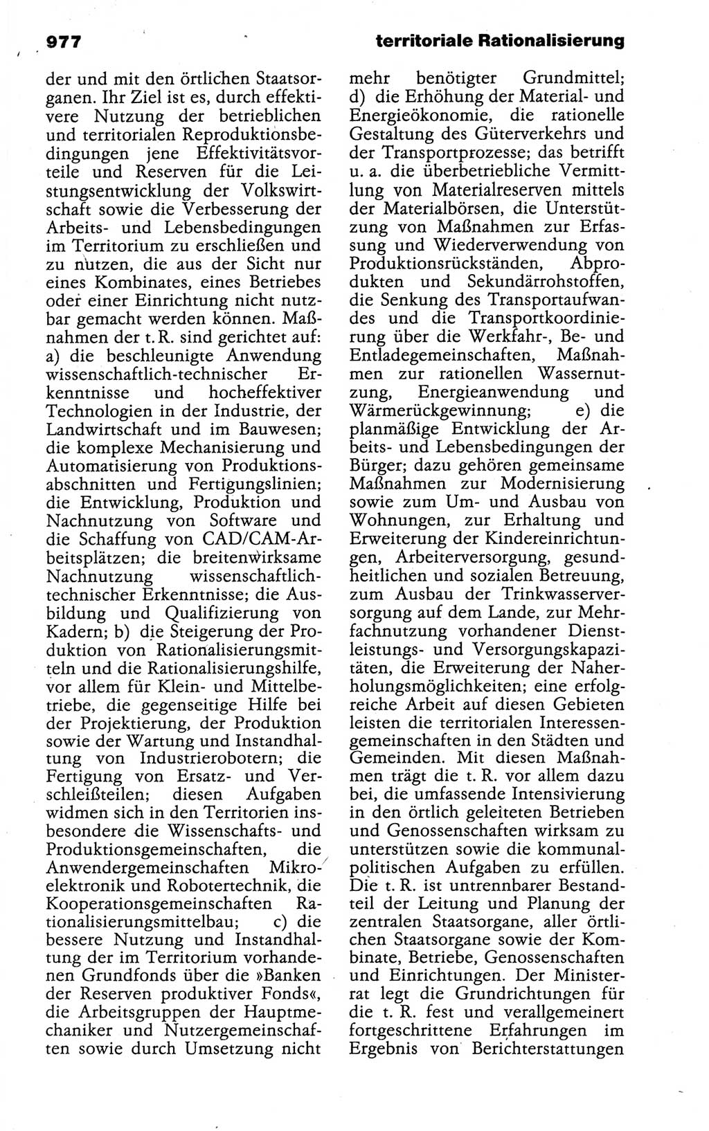 Kleines politisches Wörterbuch [Deutsche Demokratische Republik (DDR)] 1988, Seite 977 (Kl. pol. Wb. DDR 1988, S. 977)