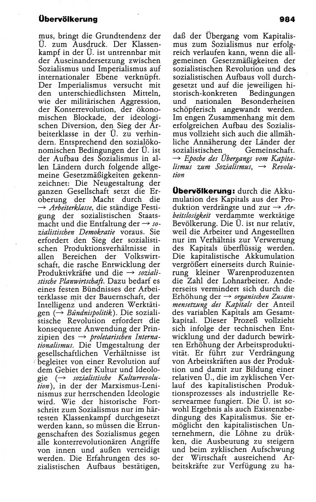 Kleines politisches Wörterbuch [Deutsche Demokratische Republik (DDR)] 1988, Seite 984 (Kl. pol. Wb. DDR 1988, S. 984)