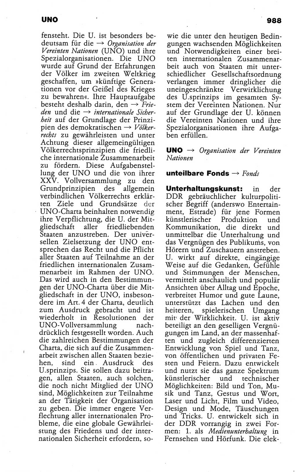 Kleines politisches Wörterbuch [Deutsche Demokratische Republik (DDR)] 1988, Seite 988 (Kl. pol. Wb. DDR 1988, S. 988)