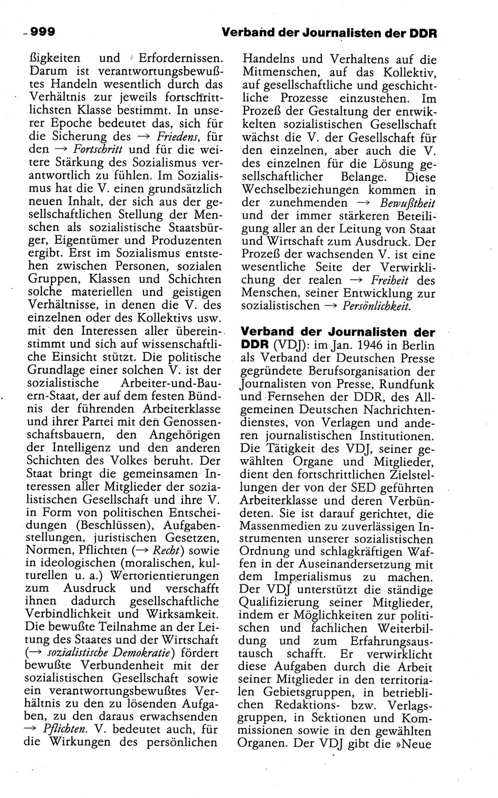 Kleines politisches Wörterbuch [Deutsche Demokratische Republik (DDR)] 1988, Seite 999 (Kl. pol. Wb. DDR 1988, S. 999)