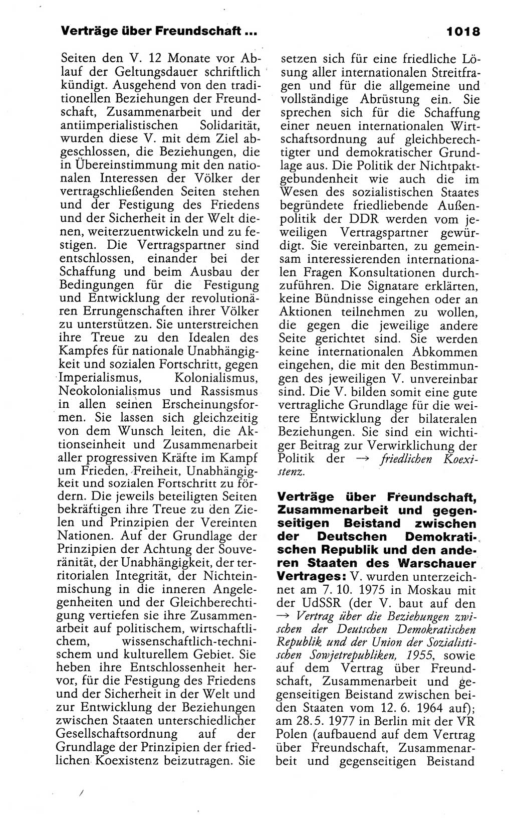 Kleines politisches Wörterbuch [Deutsche Demokratische Republik (DDR)] 1988, Seite 1018 (Kl. pol. Wb. DDR 1988, S. 1018)