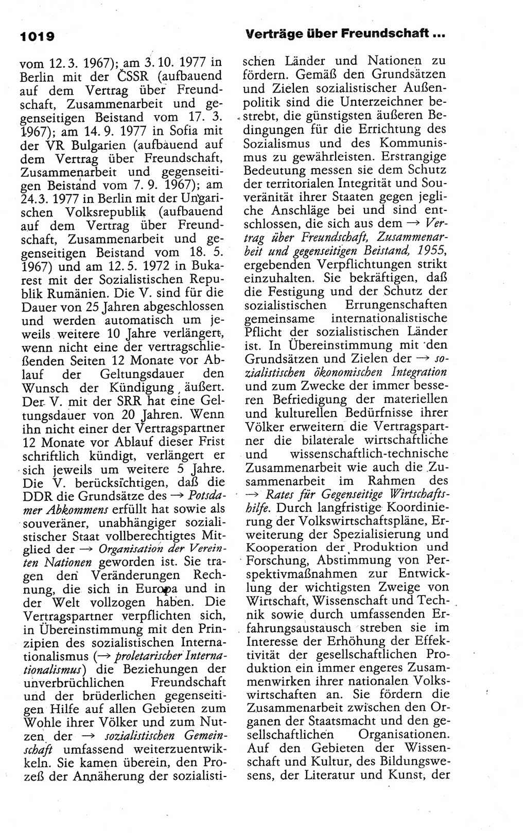 Kleines politisches Wörterbuch [Deutsche Demokratische Republik (DDR)] 1988, Seite 1019 (Kl. pol. Wb. DDR 1988, S. 1019)