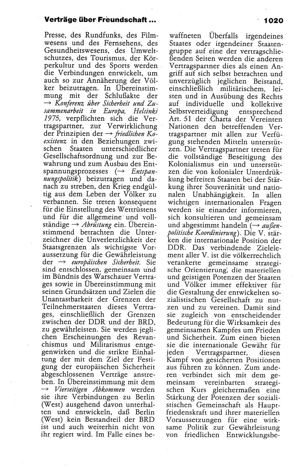 Kleines politisches Wörterbuch [Deutsche Demokratische Republik (DDR)] 1988, Seite 1020 (Kl. pol. Wb. DDR 1988, S. 1020)