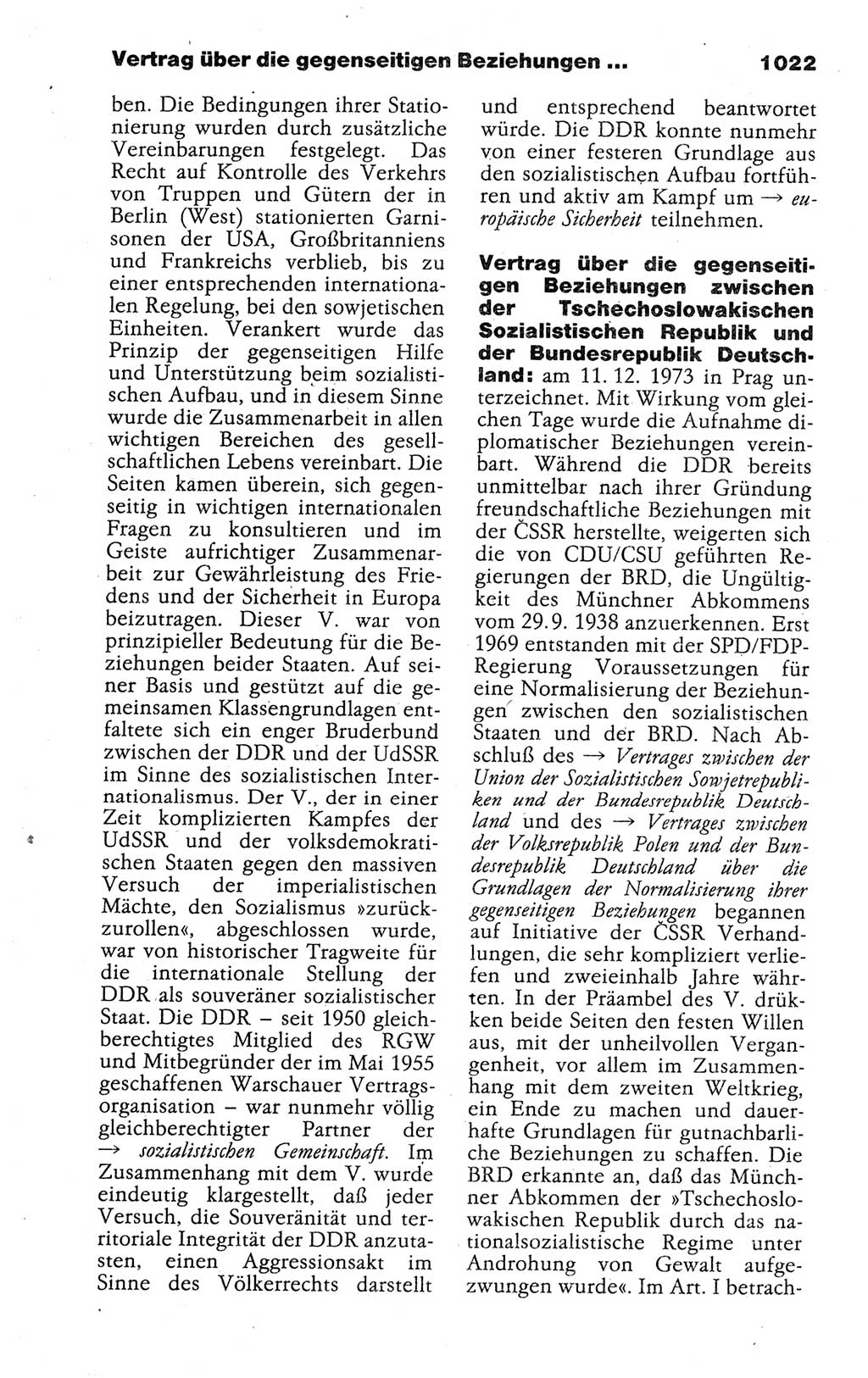 Kleines politisches Wörterbuch [Deutsche Demokratische Republik (DDR)] 1988, Seite 1022 (Kl. pol. Wb. DDR 1988, S. 1022)