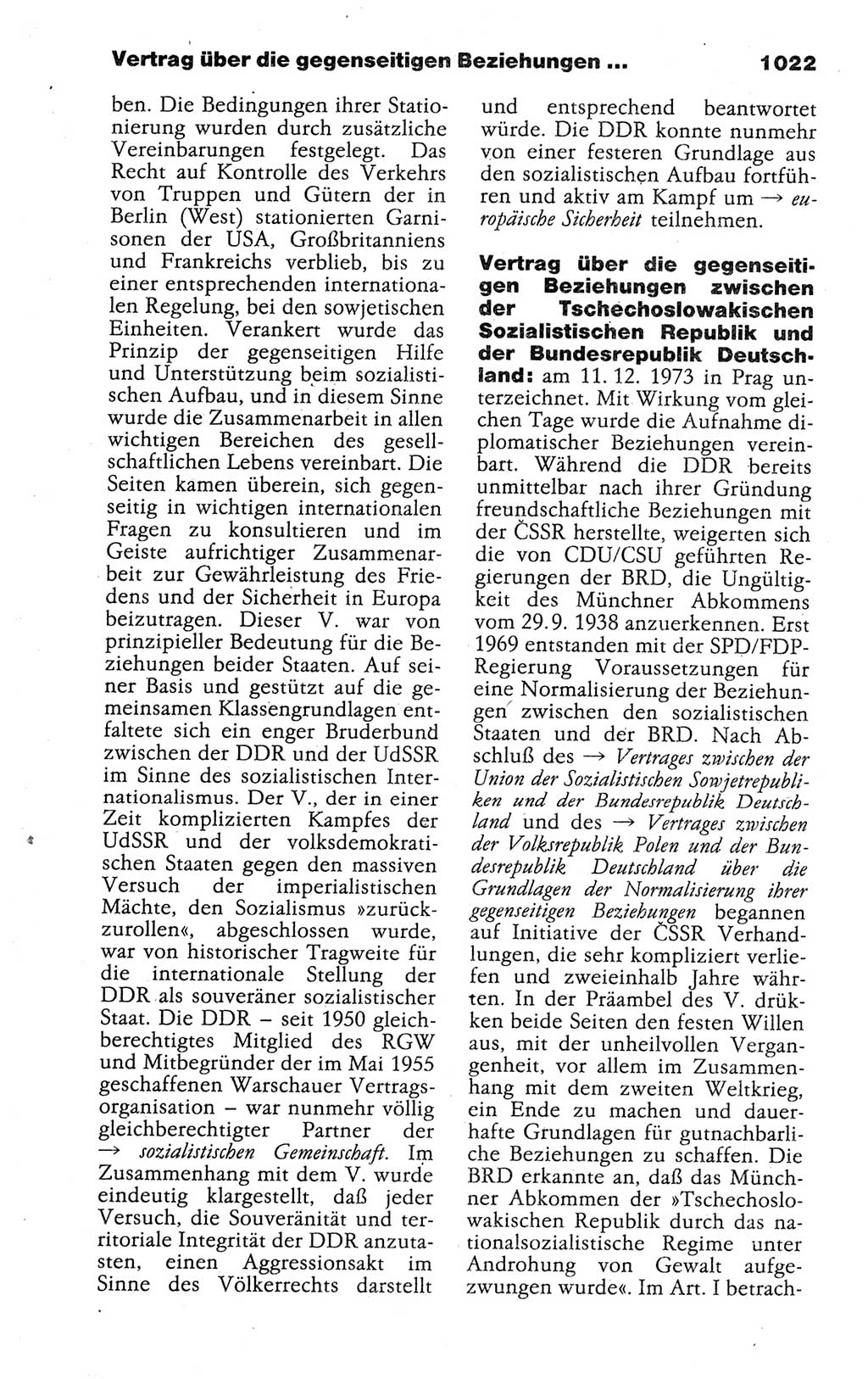 Kleines politisches Wörterbuch [Deutsche Demokratische Republik (DDR)] 1988, Seite 1022 (Kl. pol. Wb. DDR 1988, S. 1022)
