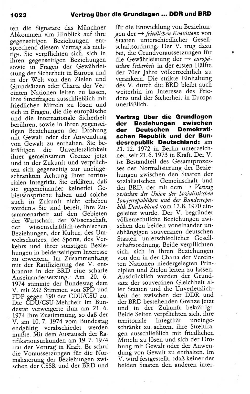 Kleines politisches Wörterbuch [Deutsche Demokratische Republik (DDR)] 1988, Seite 1023 (Kl. pol. Wb. DDR 1988, S. 1023)