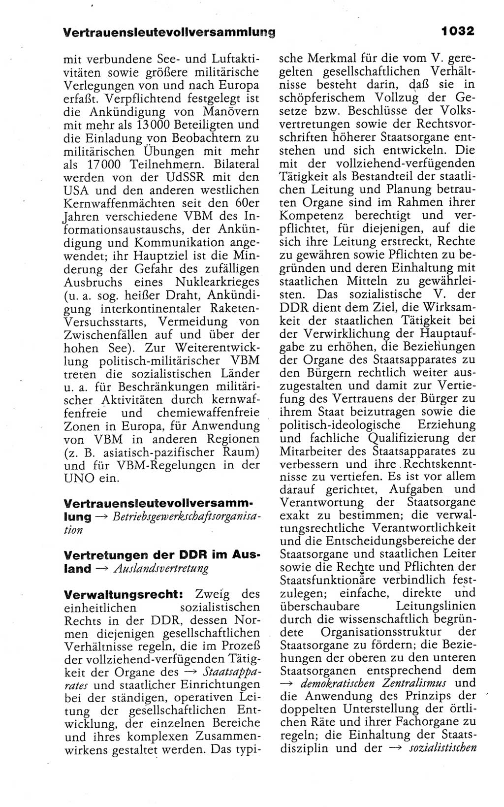 Kleines politisches Wörterbuch [Deutsche Demokratische Republik (DDR)] 1988, Seite 1032 (Kl. pol. Wb. DDR 1988, S. 1032)