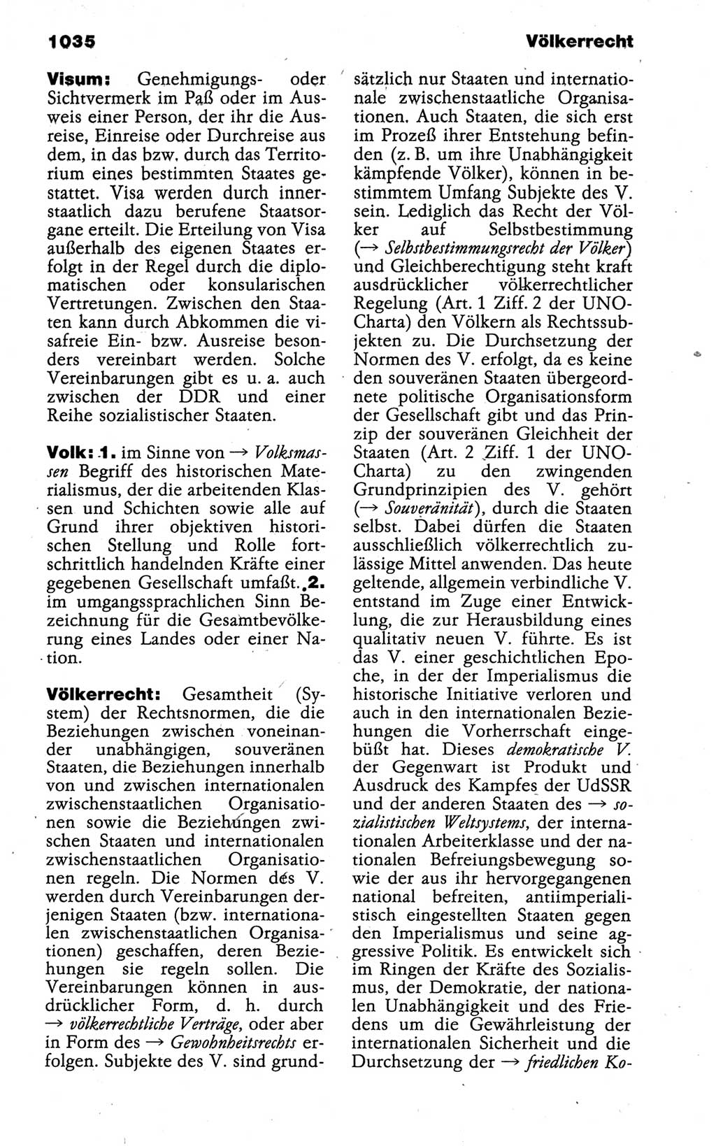 Kleines politisches Wörterbuch [Deutsche Demokratische Republik (DDR)] 1988, Seite 1035 (Kl. pol. Wb. DDR 1988, S. 1035)